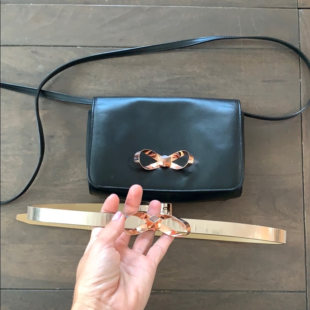 Ted baker matching belt and black shoulder purse